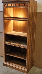 Lighted Bookcase 32x18x76