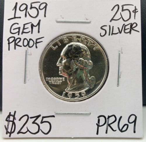 1959 PR69 Gem Proof Silver Quarter