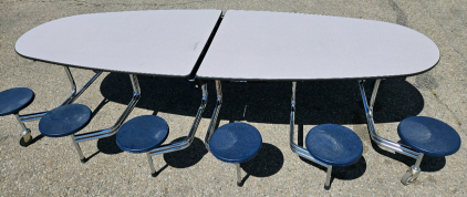 Roll-Away Cafeteria Table