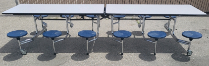 Roll-Away Cafeteria Table