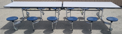 Roll-Away Cafeteria Table