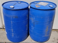 (2) 55gal Plastic Drums w/ Caps