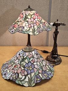 Working 21" Stained Glass Table Lamps