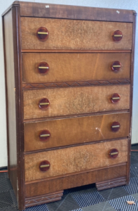 52&rdquo;x34&rdquo;x21&rdquo; 5 Drawer Wooden Dresser