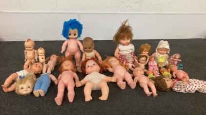 Box Of Vintage Dolls