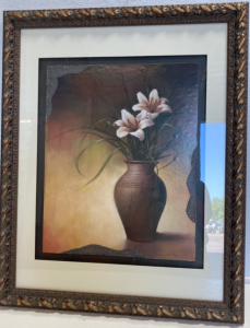 Framed Vase of Flowers Print