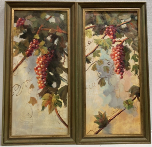 (2) Framed Grapevine Paintings