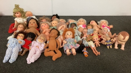 Box Of Vintage Dolls