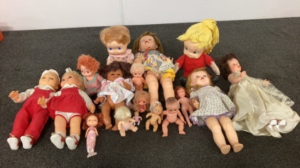 Box Of Vintage Dolls