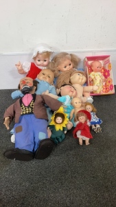 Box Of Vintage Dolls