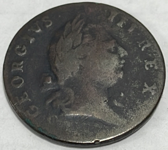 (1) 1773 Virginia US Half Cent Coin