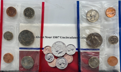 (1) Set 1987 Uncirculated US Mint United States Proof Set