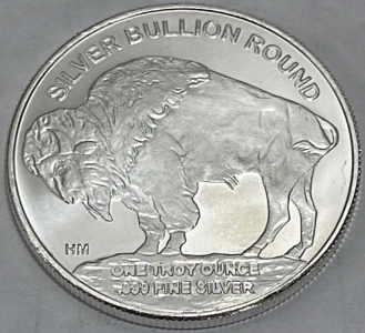 (1) 2020 1oz Silver Indian Head/Buffalo Bullion Round