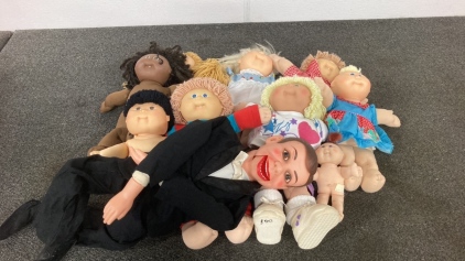 Box Of Vintage Dolls