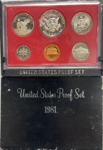 (1) Set 1981 Uncirculated US Mint United States Proof Set