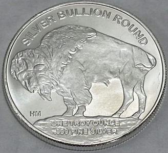 (1) 2020 1oz Silver Indian Head/Buffalo Bullion Round