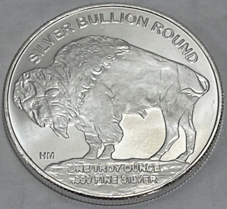 (1) 2020 1oz Silver Indian Head/Buffalo Bullion Round