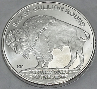 (1) 2020 1oz Silver Indian Head/Buffalo Bullion Round