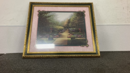 Framed And Matted Garden Print