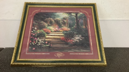 Framed And Matted Garden Print