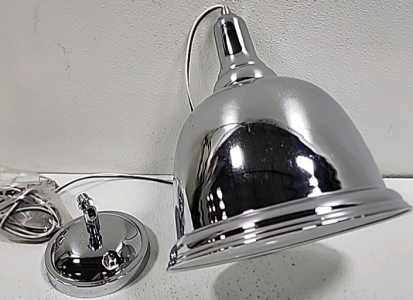 10" Chrome Pendant Light