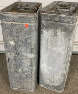 (2) Heavy Duty Metal Storage Containers