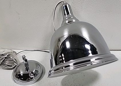 10" Chrome Pendant Light