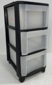 3-Tier Storage Drawer With Wheels
