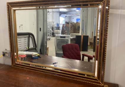 43&rdquo;x30&rdquo; Gold Framed Mirror