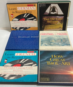 (3) Language Boxset Vinyls, (2) Christian Vinyl Boxsets, (1) Christmas Vinyl Boxset