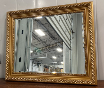 Gold Colored Framed Mirror 24&rdquo;x20&rdquo;