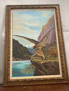 Bird Painting In Brown/Bronze/Gold Frame