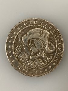 1881 Pirate Hobo Morgan Coin