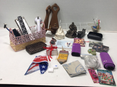 Toothbrushes, Floss, Jesus&rsquo;s Statues, (2) Backbraces, Wallet, Candle Holders, Glasses With Case And Much More!!!