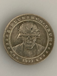 1899 Army Zombie Hobo Morgan Coin