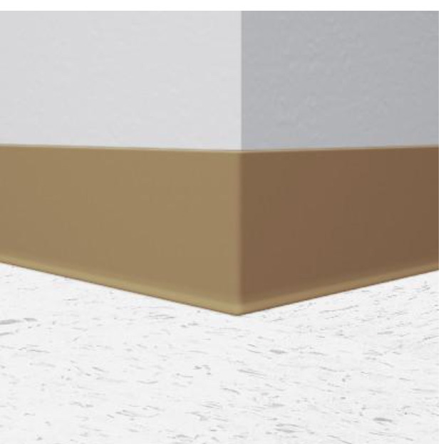 (2) Tarkett / Johnsonite TraditionalDuracove Rubber Wall Base 45Sandalwood 4 x 120' Roll by 1/8