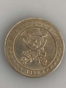 1890 Pirate Skull Morgan Coin