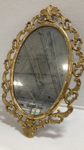 Gold Tone Framed Mirror