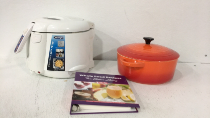Delonghi Deep Fryer-Orange Dish-Whole Good Recipes