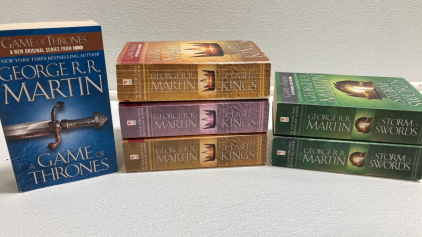 (6) Game of Thrones Books - Incomplete Set