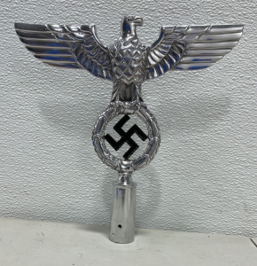 (1) Chrome NSDAP Flag Post Finial