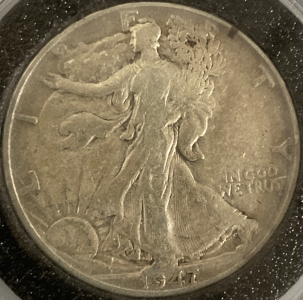 1947 Walking Liberty Silver Half Dollar