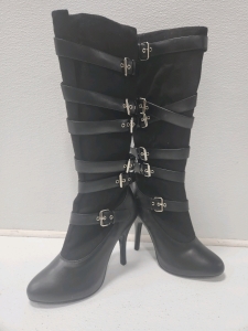 Black Costume Heeled Boots