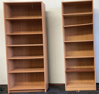 (2) 5-Shelf Bookcases