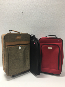 (3) Small Suitcases