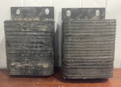(2) 9&rdquo;x10&rdquo; Black Semi-Truck Stoppers