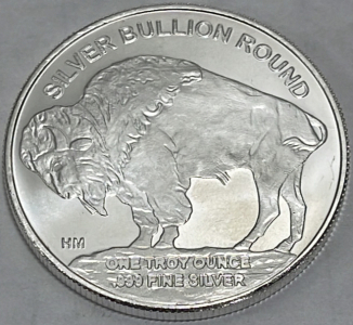 (1) 2020 1oz Silver Indian Head/Buffalo Bullion Round
