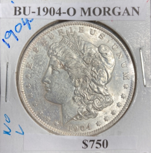 Bu-1904-O Morgan One Dollar Coin