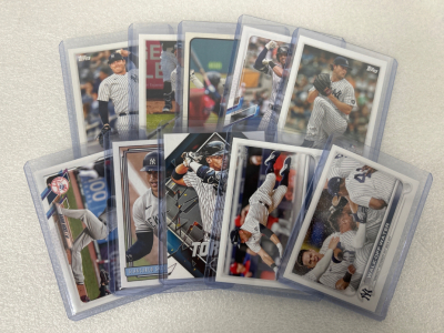 (10) New York Yankee Sports Cards