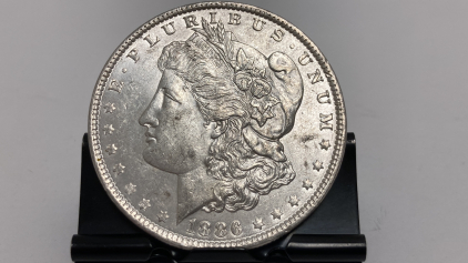 1886 Morgan Silver Dollar— Verified Authentic